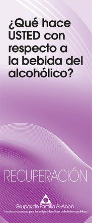 qué hace usted con respecto a la bebida del alcohólico